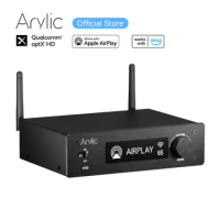 NEW Arylic H50 Wireless 50Wx2 Stereo HiFi Stereo Amplifier ES9023P Sabre DAC QCC3040 Bluetooth 5.2 aptX HD Works with Alexa