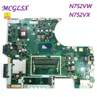 N752V Laptop Motherboard for ASUS N752VW N752VX Series Mainboard i5-th i7-6th GTX960M GTX950M 2G 4G Used
