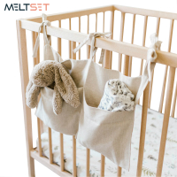 Bedside Storage Bag Baby Crib Organizer Hanging Bag for Dormitory Bed Bunk Bed Rails Book Toy Diaper Pockets Bed Holder