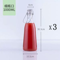 手提玻璃酒瓶釀酒酵素瓶泡楊梅酒青梅酒葡萄酒玻璃瓶密封儲酒果酒