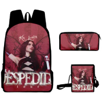 WAWNI Kimberly Loaiza La Despedida Tour Backpacks 3 Pieces Sets Unisex Bag 3 Piece Suit Fashion Shoulder Bag Casual Pencil Bag