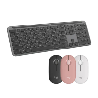 【Logitech 羅技】K950 無線鍵盤 + Pebble M350s 無線藍牙滑鼠