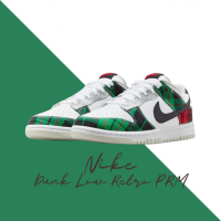 NIKE 耐吉 休閒鞋 Nike Dunk Low Retro PRM 聖誕樹 深綠 紅白綠 格紋 男鞋 DV0827-100