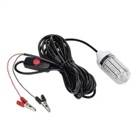 12V 15W Fishing Light 108Pcs 2835 Led Underwater Fishing Light Lures Fish Finder Lamp Attracts Prawns Squid Krill