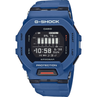 CASIO 卡西歐 G-SHOCK 纖薄運動系藍芽計時手錶 送禮推薦-海軍藍 GBD-200-2