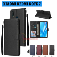 Case dompet kulit lipat magnetis Buat XIAOMI REDMI NOTE 7 Flip dompet mewah sampul slot kartu