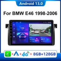 2 din Android 13 Car Radio For BMW E46 Coupe M3 316i 318i 1998 - 2006 Multimedia Player 2Din Wireless Carplay Stereo GPS DVD