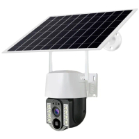 監控王 V380 Pro 2K 400萬畫素 可插4G SIM卡太陽能板供電旋轉網路攝影機