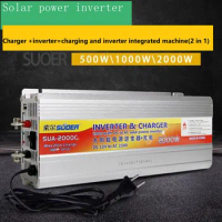 Inverter 12v 220v Hybrid Solar power inverter charger Voltage Transformer USB 500W 1000W 2000W Converter Adapter home