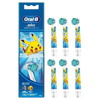 [東京直購] BRAUN Oral-B EB10 6入 藍 皮卡丘 牙刷頭 兒童電動牙刷專用替換刷頭 神奇寶貝 EB10S-6-PKMBL_FF4