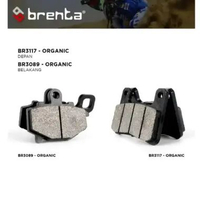 Kampas Rem Organik Brenta Kawasaki Z1000 '14 Original Depan&Belakang
