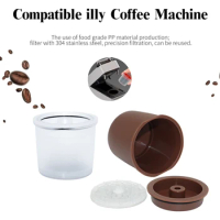 Reusable Iperespresso Capsule Refillable Coffee Capsulone Cups Compatible Illy Machines Refill Coffee Filte