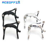 Aceoffix Folding Bike bike calipers for Brompton bike accessories 1 pair anodized black with titanium screw