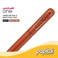 uni-ball UME3-SR One 3 Multi Color Gel Pen 0.38 0.5 mm Uni Pocket P 0.5mm BRICK-RED