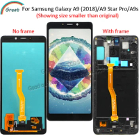 OLED For Samsung Galaxy A9 2018 A9s A9 Star Pro SM-A920F/DS LCD Touch Panel Screen Digitizer for Samsung A920 Display with Frame