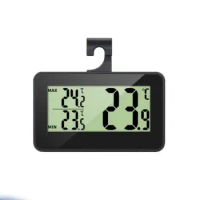 Digital Thermometer Fridge Freezer Max-Min Temperature Display With Hook Waterproof Indoor Weather Station For Home
