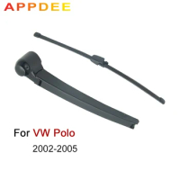 APPDEE Wiper 13" Rear Wiper Blade &amp; Arm Set Kit For VW Polo 2002 2003 2004 2005 Windshield Windscreen Rear Window