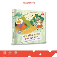 Mizan Buku Anak Seri Cerita Balita Aku Suka Makan Buah dan Sayur Bilingual Boardbook