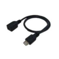 Short Straight Mini Usb Socket to Micro USB Plug Cable Adapter for mobiles and tablet