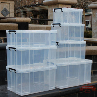 高透明收納塑料箱直上直下儲物箱整理箱特大號衣服箱子儲藏箱加厚