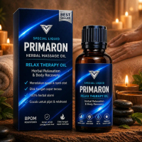 PRIMARON RELAX THERAPY OIL - HERBAL RELAXATION  AND BODY RECOVERY - 100%  BAHAN HERBAL ALAMI - COCOK