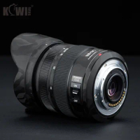 Anti-Slide Lens &amp; Lens Hood Skin Film For Panasonic Lumix G X Vario 12-35mm f2.8 II ASPH. POWER O.I.S. Lens 3M Shadow Black