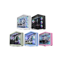 【Thermaltake 曜越】光透View 380 TG ARGB強化玻璃 中直立式機殼 ATX背插式主機板(CA-1Z2-00MXWN-00)