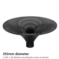 2PC Tweeter Speaker Horn Round 292mm Treble DJ Car HiFi For Professional Audio Home Theater Karaoke Public Address System
