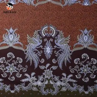 Batik Keris Bahan Batik Kemeja Batik Semi Pola Asmoro Cipto Bawono 3.1 Meter Cokelat