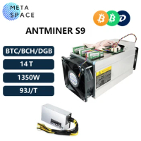 Asic Miner Antminer S9 14TH/s Bitcoin Mining Machine BTC BCH Antminer S9 14T Better Than Antminer S9i S9j S9K