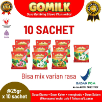 GOMILK Susu Kambing Etawa Plus Herbal 10 Sachet GOMILK Susu Kambing Etawa 10 sachet Gomilk susu kamb
