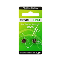 【maxell】LR41鈕扣型192鹼性電池2粒裝(1.5V鈕型電池 無鉛 無汞)