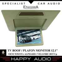TV Roof / Plafon Monitor 12,1 inch OEM Toyota Alphard / Vellfire Tahun 2015 Up - Beige