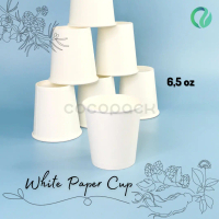 White Paper Cup 6,5oz Tanpa Tutup 50 PCS