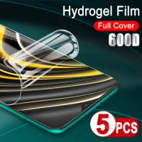 5PCS Hydrogel Film For Xiaomi Poco M3 M4 Pro 5G M5s Screen Protector For Poco M 3 5s 4Pro 3Pro M4Pro M3Pro 5 G Water Gel Film