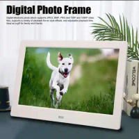10.1 Inch HD Digital Photo Frame 10.1 Inch HD Auto Rotating Support Video Music Electronic Picture Frame with Remote Control
