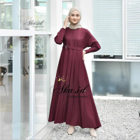 AKA ID Baju Gamis Dress Lebaran Remaja Terbaru 2023 Exlusive Premium Kekinian