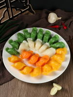 【滿299出貨】仿真兒童水餃模型菠菜玉米胡蘿卜餃子假食物拍照道具【仿真菜】【仿真模型】【仿真食品】