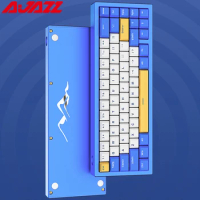AJAZZ AC067 Bluetooth Gaming Keyboard RGB Backlit Wireless Mechanical Keyboard 2.4G Multi-Device Keyboard For Gamer Laptop PC