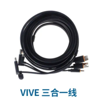 For HTC Vive 3-In-1 Accessories Replacement Cable HDMI-Compitable 5M, USB, Power VR Games