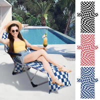 Beach towel beach chair cover with side pockets comfortable and quick drying lounge chair lounge chair towel cover suitable