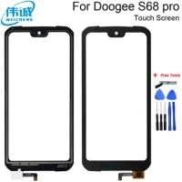 5.9''Black Touch Screen For Doogee S68 Pro Perfect Repair Parts Touch Panel Sensor Glass Lens for Doogee S68 Pro Phone+Tools