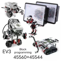 The EV3 Robots Building Blocks Model Education Set STEAM Compatible with legoes 45544 EV5 EV6 Robotics Programming Toys Parts