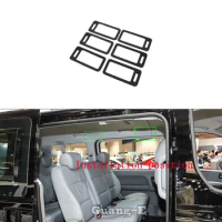 Car Garnish Cover Detector Trim ABS Stick Back Air Conditioning Outlet Vent Panel For Hyundai Starex H-1 H1 2018 2019 2020 2021