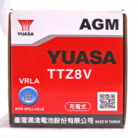湯淺 TTZ8V AGM密閉型機車電池7號加強版(同 GS統力 GTX7L-BS)