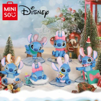 Genuine MINISO Lilo and Stitch Winter Story Blind Box Animation Cute Ornaments Collection Doll Model Ornaments Children's Gifts