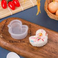 Set Acuan Sushi & Nasi Kartun, 8pcs, Alat Dapur Lutsinar Kreatif, untuk DIY Rumpai Laut, Kotak Bento