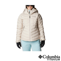 Columbia哥倫比亞 女款-鈦 Omni Tech防水極暖羽絨外套-卡其 UWK85650KI/IF
