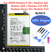 Original 5000mAh Battery BLP875 For OPPO Realme 9 5G / Realme Q5i / Realme Q3S / Realme C55 NFC / Realme Narzo 50 / Realme V23