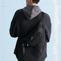 【PORTER INTERNATIONAL】軍風迷彩MILLER腰包(黑)